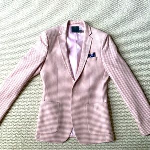 ASOS Pink Houndstooth Sport Coat - 36